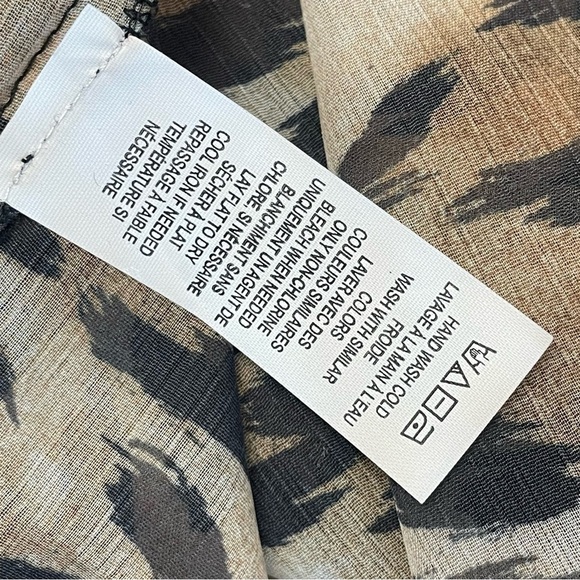 NWT Echo sheer leopard swim coverup breezy beach mini dress vacation - Picture 11 of 12